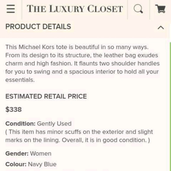 Micheal Kors tote bag - Picture 3 of 4